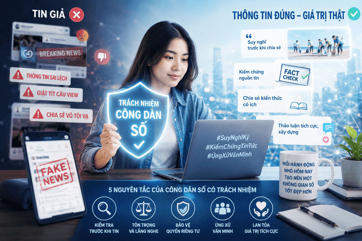 Bài 2: Văn hóa số bắt đầu từ trách nhiệm của mỗi công dân