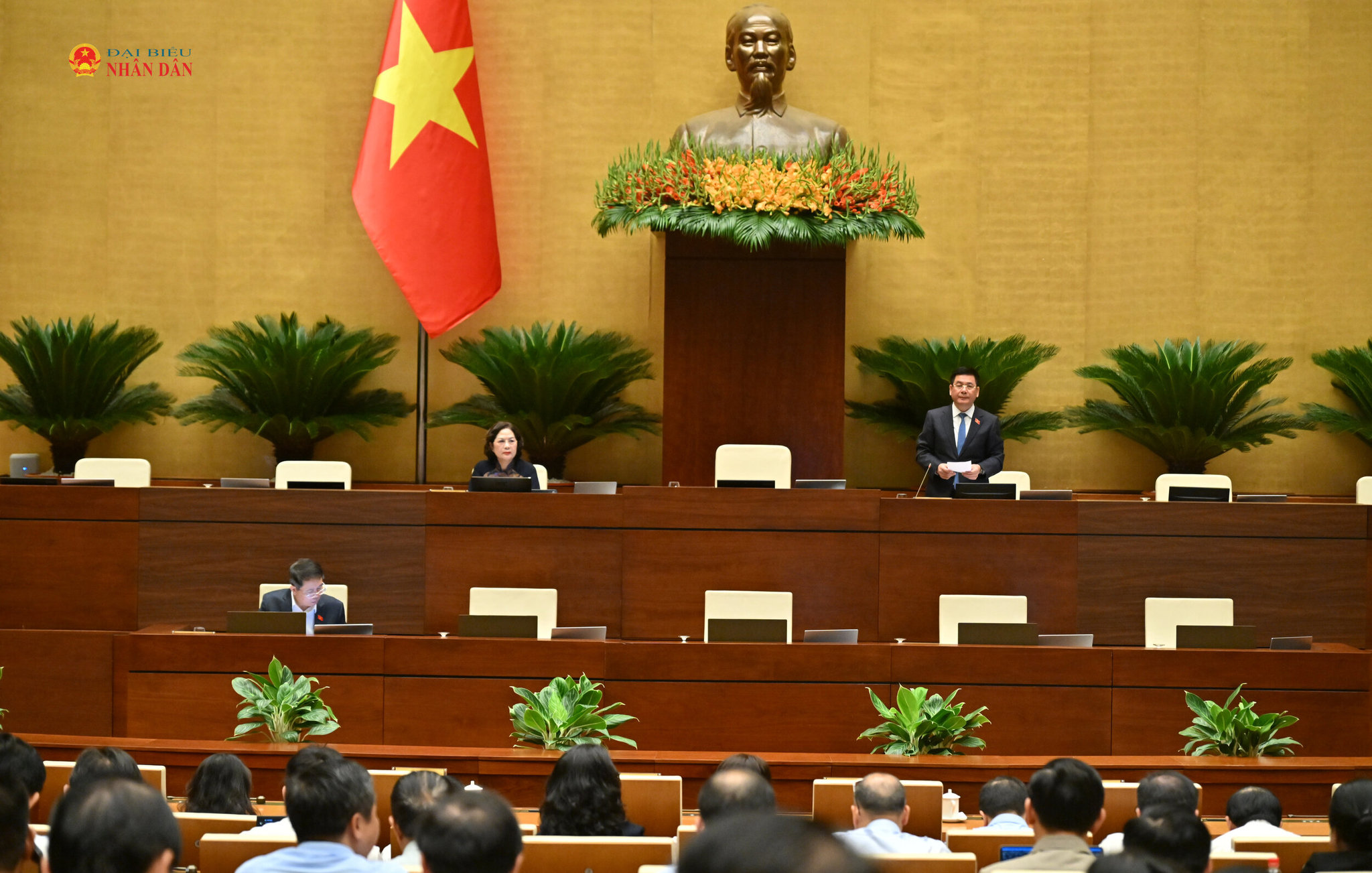Phó Chủ tịch Quốc hội Nguyễn Hồng Diên điều hành nội dung phiên họp
