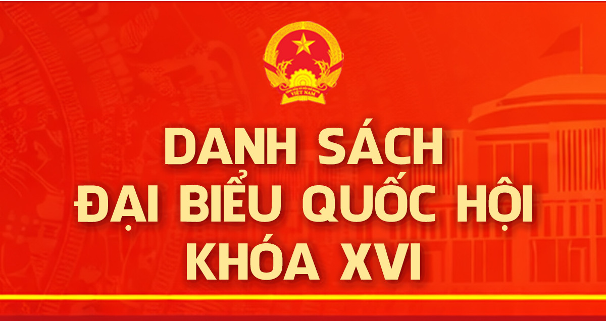 Banner Danh sách ĐBQH khóa XVI